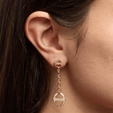 Link Chain Diamond Earrings