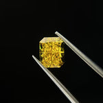 1.5ct Radiant Cut Fancy Vivid VS1 Excellent - Intou