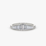 18K Baguette Diamond Tiara Ring - Intou