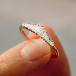 18K Baguette Diamond Tiara Ring - Intou