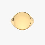 18K Gold Engravable Signet Ring - Intou