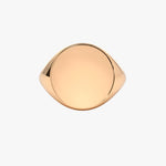 18K Gold Engravable Signet Ring - Intou