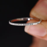 18K Gold Half Eternity Micro Pave Diamond Ring - Intou