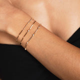 Seven Bars Prong Diamond Bracelet