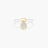 Pear Diamond Floating Ring