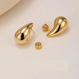 Drop Shape 14K Solid Gold Earrings