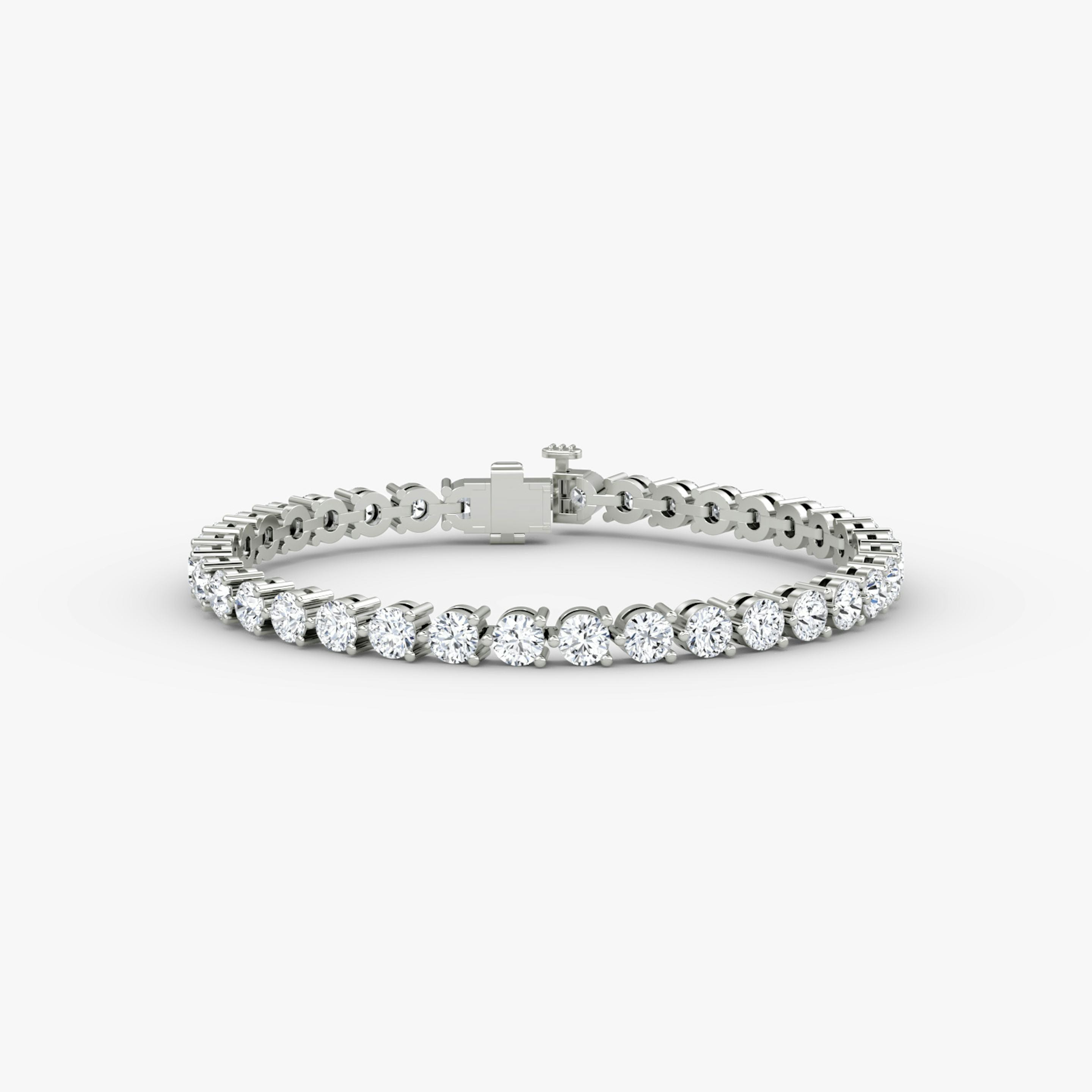 (4.1mm) 3 Prong Tennis Diamond Bracelet - Intou