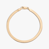 Gold Herringbone Chain Necklace