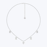 Multi Shape Station Diamond Necklace