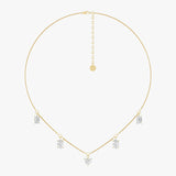 Multi Shape Station Diamond Necklace