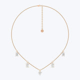 Multi Shape Station Diamond Necklace