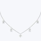 Multi Shape Station Diamond Necklace