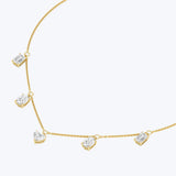 Multi Shape Station Diamond Necklace