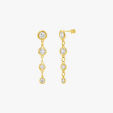 Classic Four Drop Diamond Earring