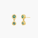 Link Emerald Duo Studs