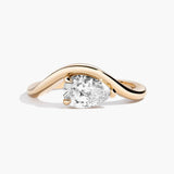 Cloud Curve Pear Cut Diamond Ring