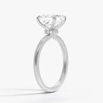 Asscher Cut Hidden Halo Diamond Engagement Ring - Intou