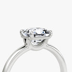 Asscher Solitaire Engagement Ring - Intou