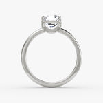 Asscher Solitaire Engagement Ring - Intou