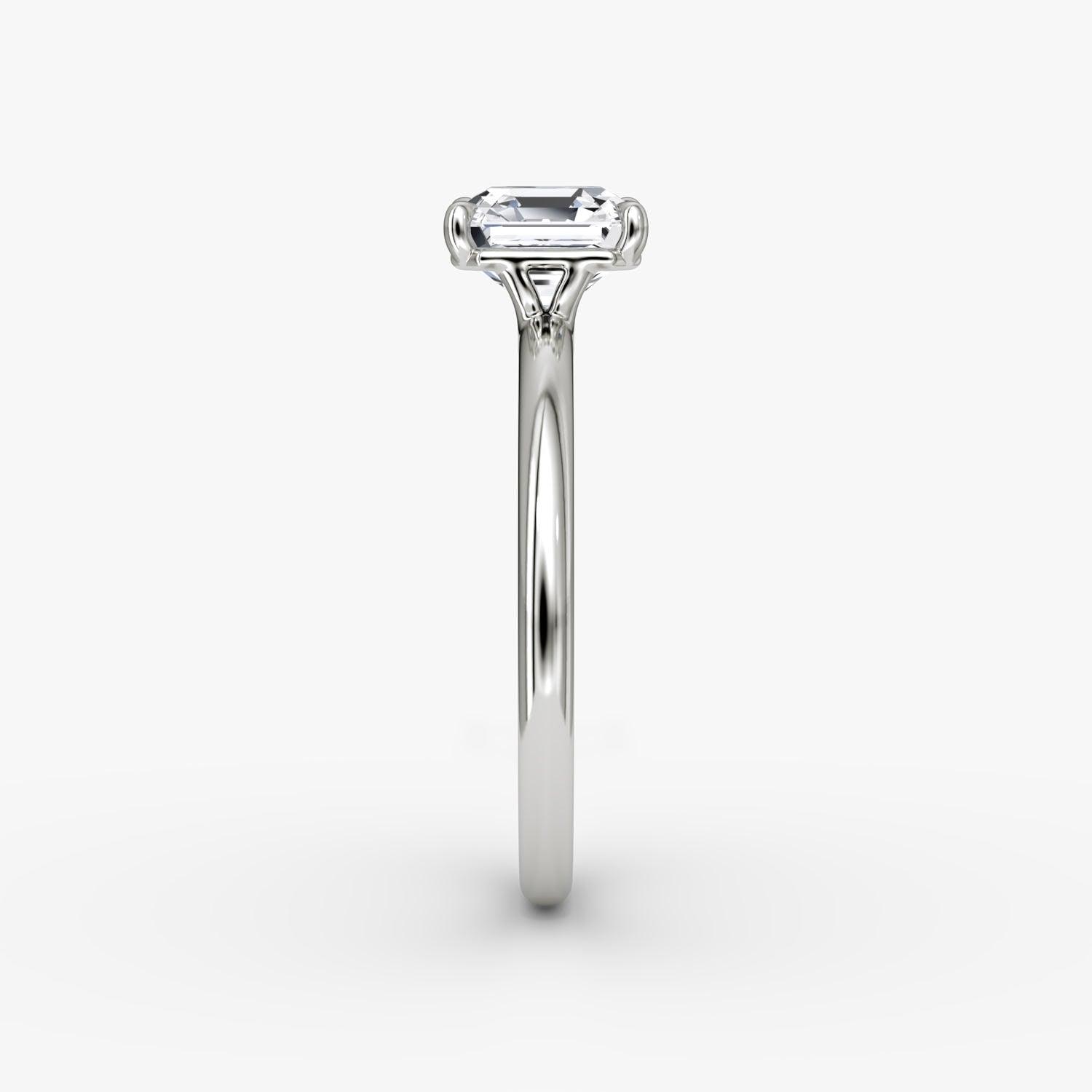 Asscher Solitaire Engagement Ring - Intou