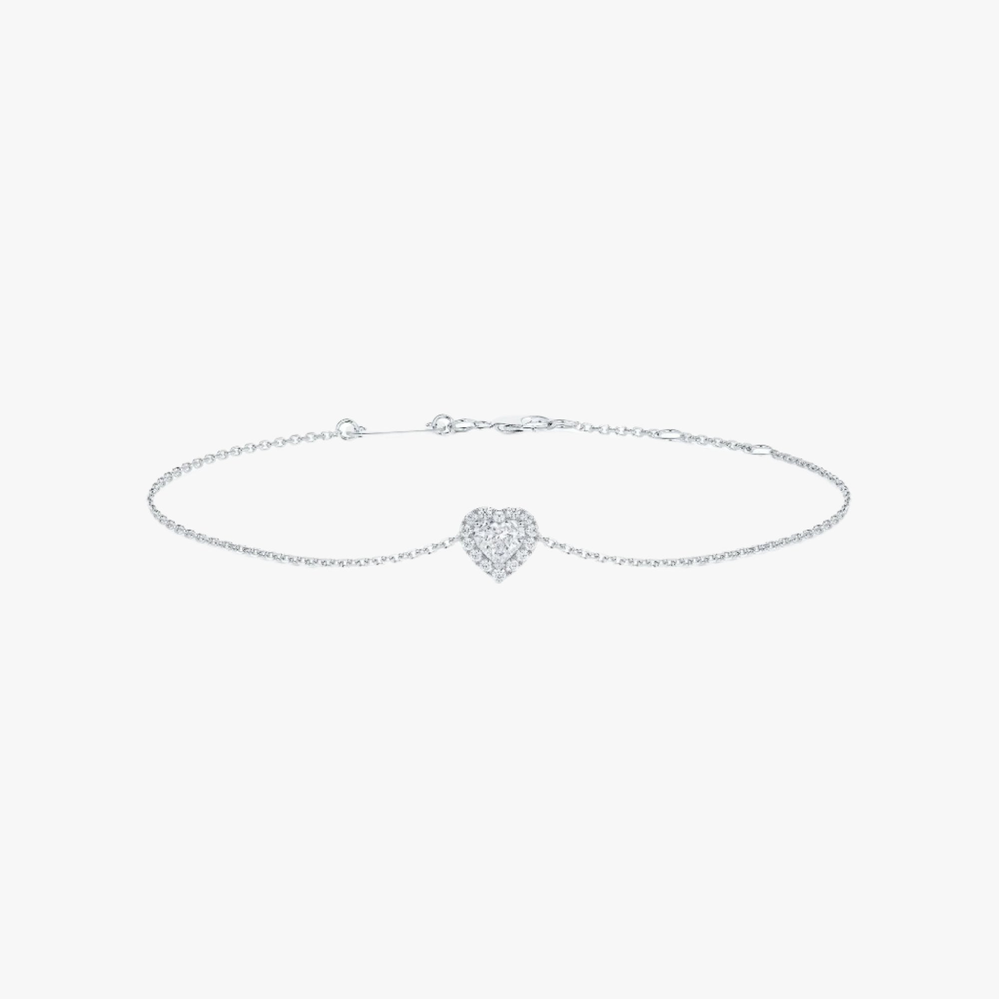 Aura Heart-Shaped Diamond Bracelet - Intou