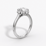 Aurora Halo Cushion Engagement Ring - Intou