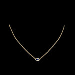 Blue Sapphire Evil Eye Pendant with Diamond Pendant - Intou