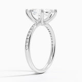 Channel Set Marquise Cut Diamond Engagement Ring - Intou