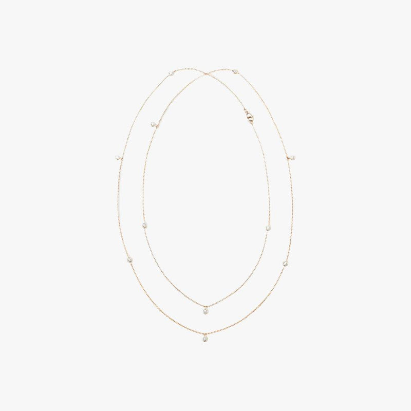 Clea Multi-Diamond Sautoir Station Necklace