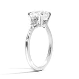 Cushion Cut Aria Three Stone Diamond Engagement Ring - Intou