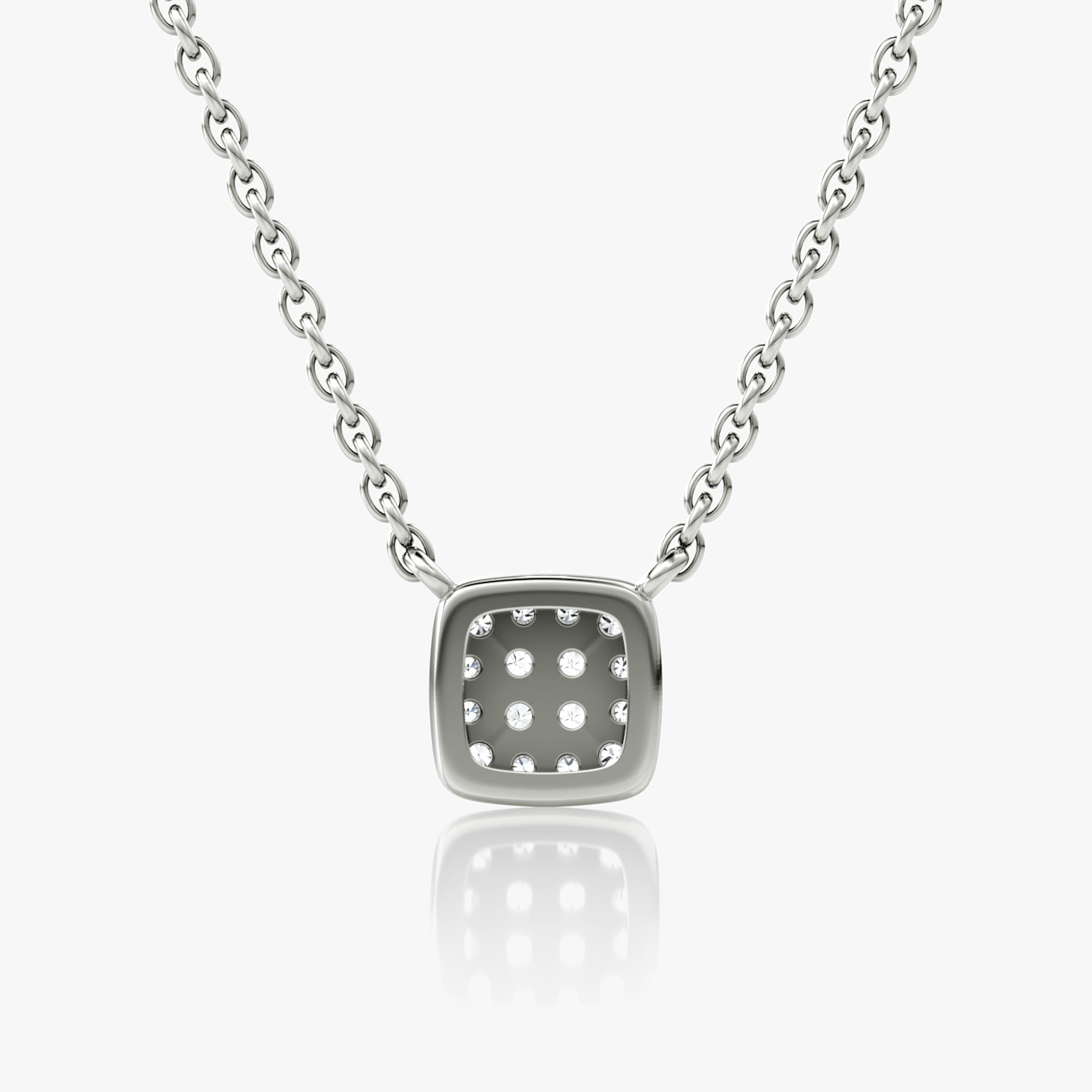 Cushion Pavé Necklace - Intou