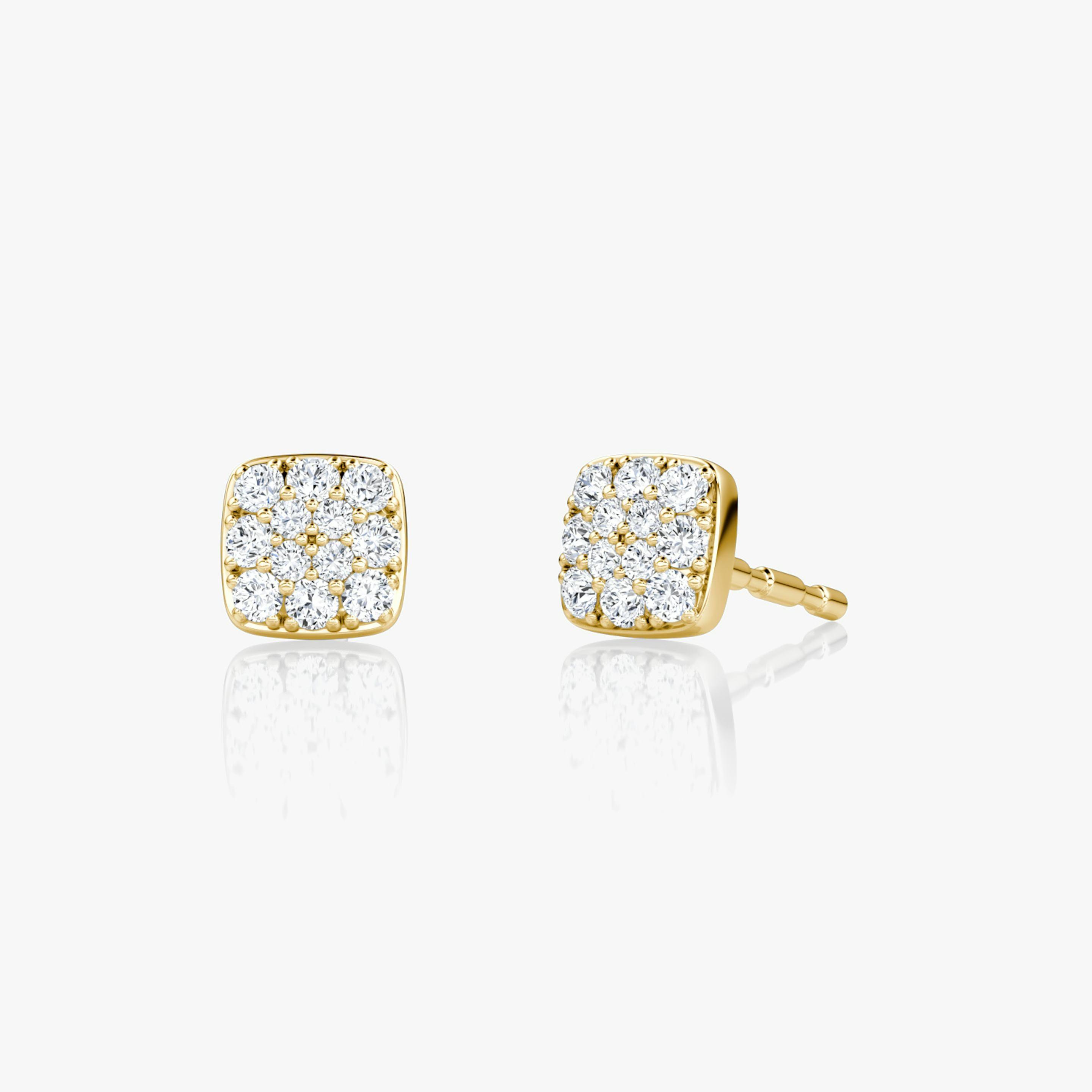 Cushion Pave Stud - Intou