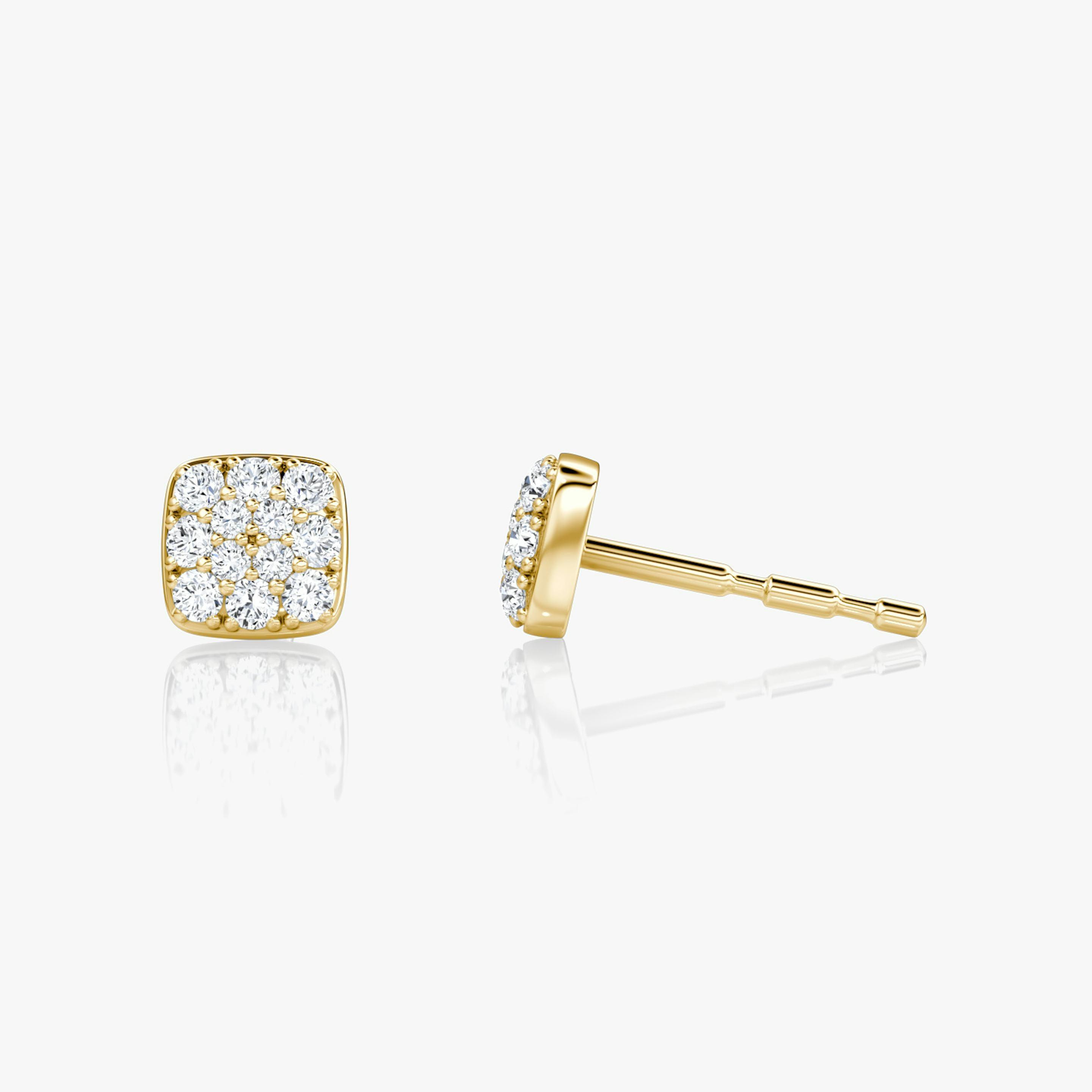 Cushion Pave Stud - Intou