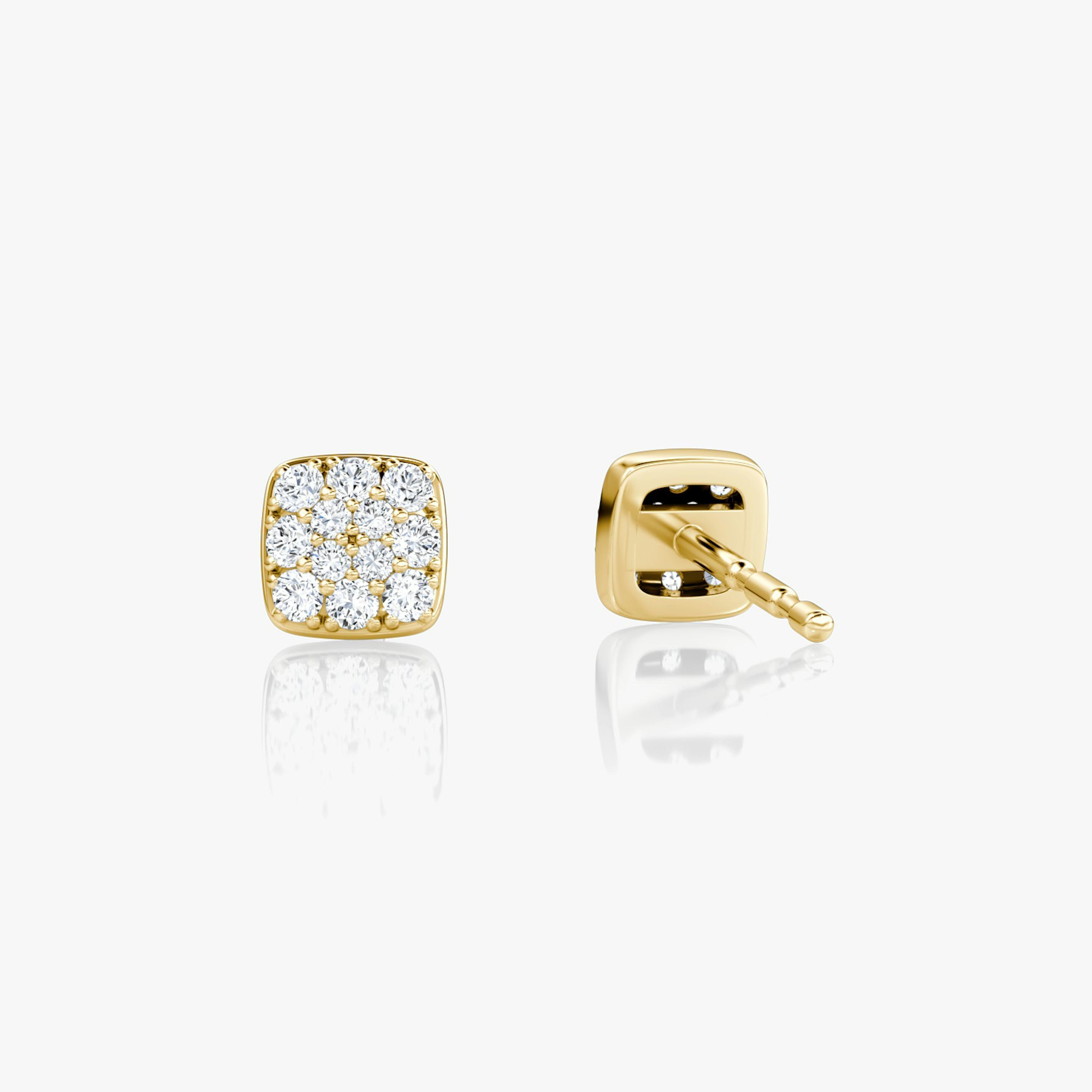 Cushion Pave Stud - Intou