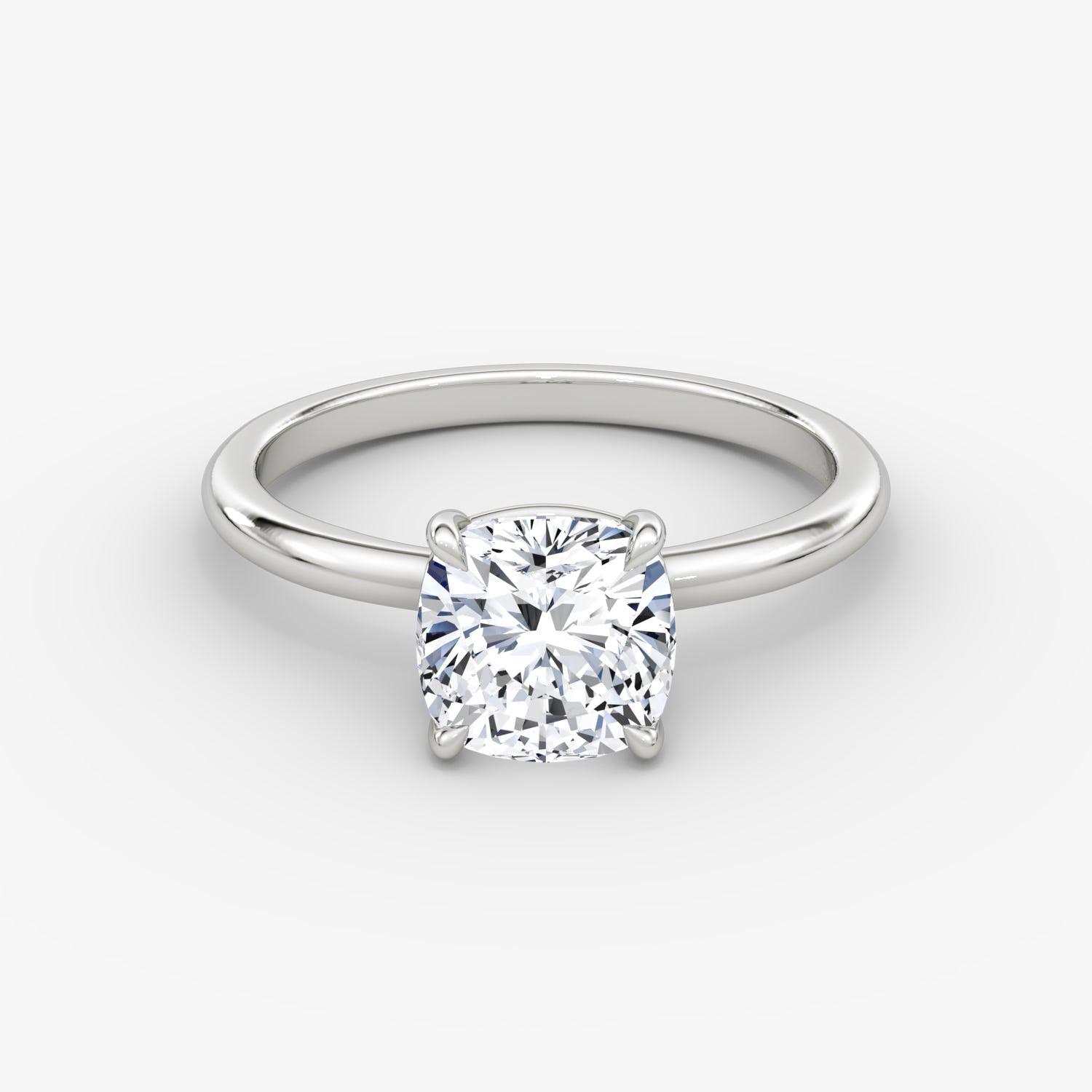 Cushion Solitaire Engagement Ring - Intou