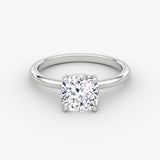 Cushion Solitaire Engagement Ring - Intou