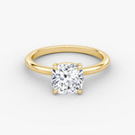 Cushion Solitaire Engagement Ring - Intou