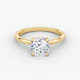 Cushion Solitaire Engagement Ring - Intou