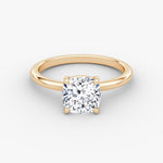 Cushion Solitaire Engagement Ring - Intou