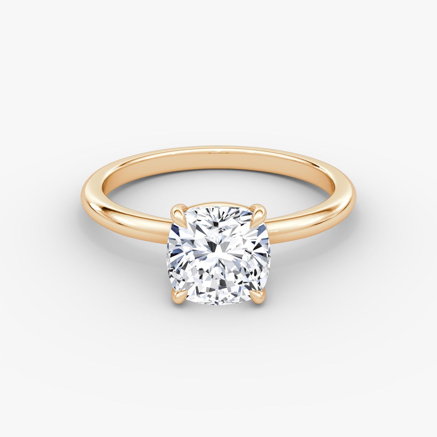 Cushion Solitaire Engagement Ring - Intou