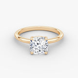 Cushion Solitaire Engagement Ring - Intou