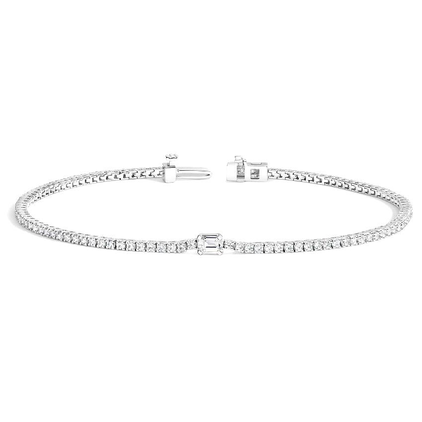 Emerald Cut Beatrice Tennis Bracelet - Intou