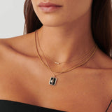 Fine Diamond Solitaire Trio Necklace - Intou