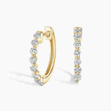 Maria Diamond Hoop Earrings(0.45ct) - Intou