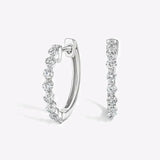 Maria Diamond Hoop Earrings(0.45ct) - Intou