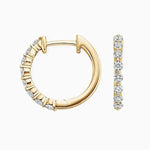 Maria Diamond Hoop Earrings(0.45ct) - Intou