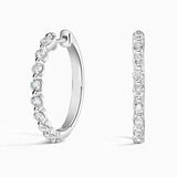 Maria Diamond Hoop Earrings(0.6ct) - Intou