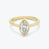 Marquise Bezel Engagement Ring - Intou