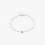 Marquise Bezel Solitaire Bracelet - Intou