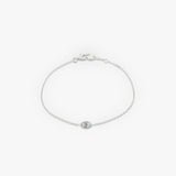 Marquise Bezel Solitaire Bracelet - Intou